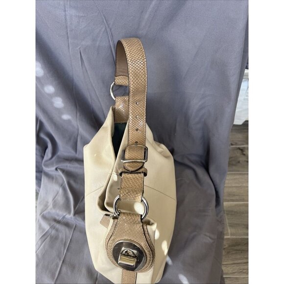 COACH purse Y2K Penelope Cream Tan Leather Hobo Adjustable Strap Shoulder Bag - Picture 3 of 8
